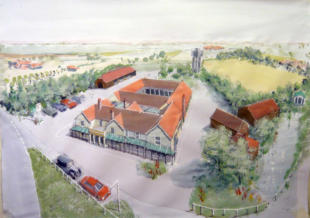 Artist's Impression of the completed project at LASSCO Three Pigeons Proposed LASSCO Three Pigeons development