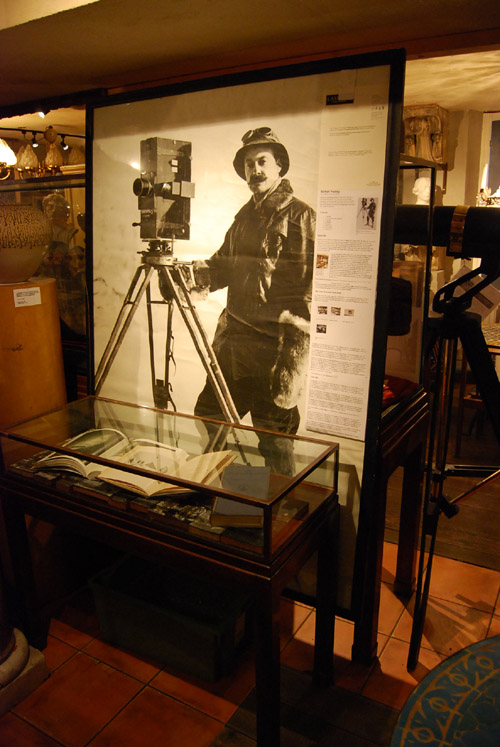 Herbert Ponting - self portrait with Cinomatograph c.1912 Herbert Ponting, Antarctic Photographer