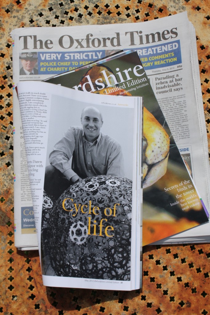 Daren Greenhow in Oxford Times - preview to Artweeks at LASSCO Daren Greenhow in Oxford Times - preview to Artweeks at LASSCO