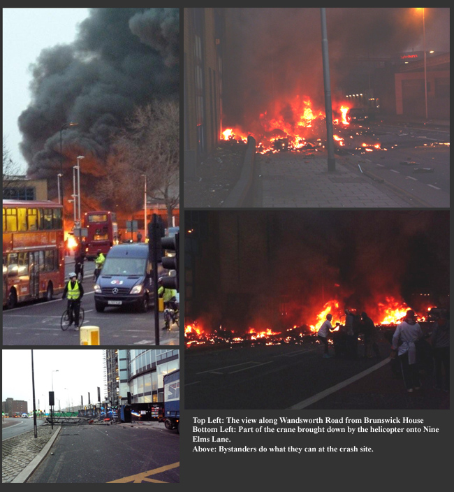 Vauxhall Helicopter Crash January 2013 Vauxhall Helicopter Crash January 2013