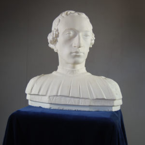 An English plaster bust of Rinaldo della Luna-0