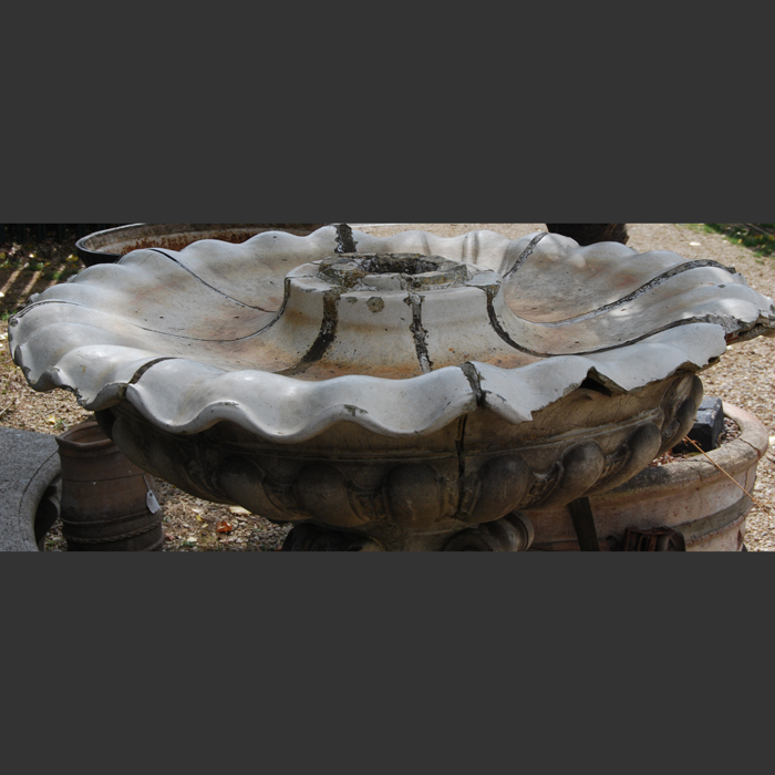 A glazed stoneware fountain bowl-118139