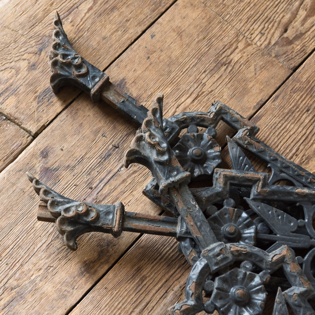 A series of cast-iron Aesthetic Movement staircase spindles-115953