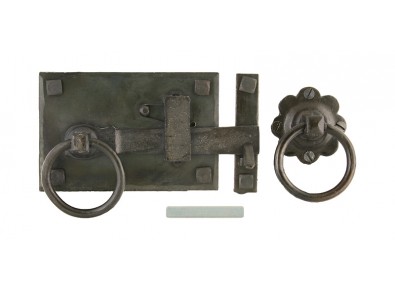 A wrought iron cottage latch-0
