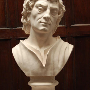 An English plaster bust of a Shepherd-0