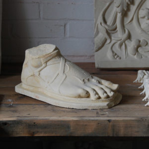 A plaster cast of a classical foot-0