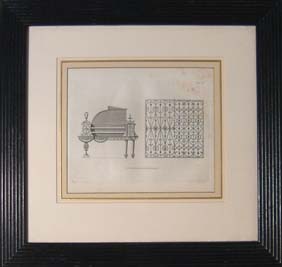 A framed etched print-0