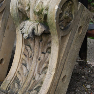 One of a large quantity of mid Victorian stoneware corbels by Joseph Cliff and Sons, Wortley, Leeds (some stamped)-0