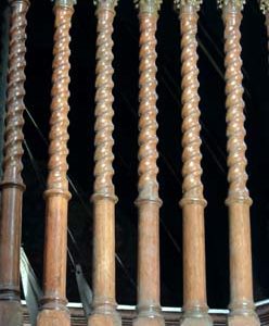 A quantity of English oak spindles-0