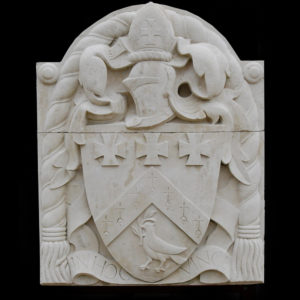 An English Portland stone plaque-0