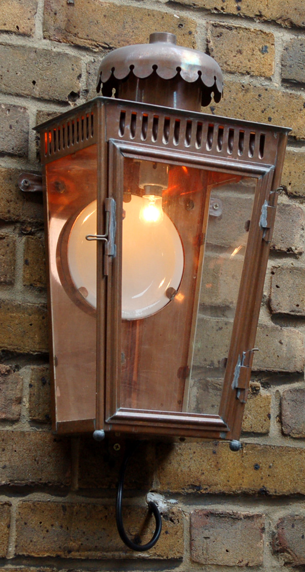 An English copper stable lantern-64177