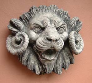 The 'Chimaera' composition stone fountain mask-0