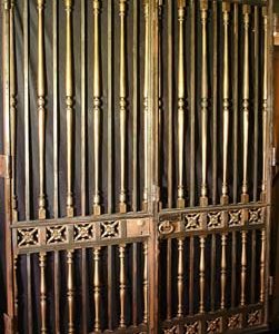Two pairs of bronze and cast iron entrance gates-0