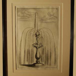 A set of eight Dutch prints of fantastical fountains-0