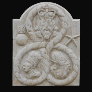 An English Portland stone plaque-0