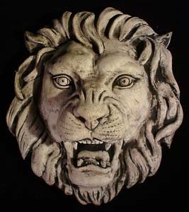 A composition stone lion fountain mask-0