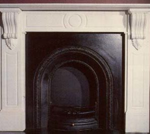 "The Barnes" - A mid Victorian style white marble chimneypiece-0