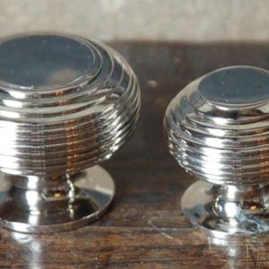 A nickel-plated brass cupboard knob-0