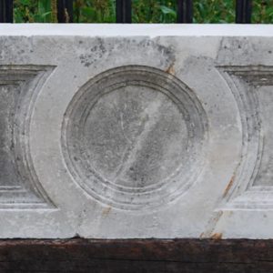 A piece of English reclaimed Portland stone masonry-0