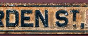 An East London cast iron street sign-0