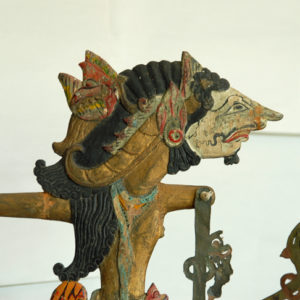 A set of four Javanese 'wayang kulit' puppets-0