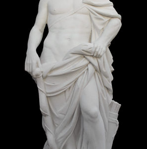 An Italian reconstituted marble figure of Apollo-0
