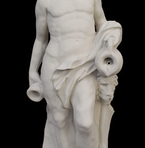 An Italian reconstituted marble figure of Bacchus-0
