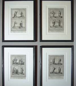 A set of four English prints-0