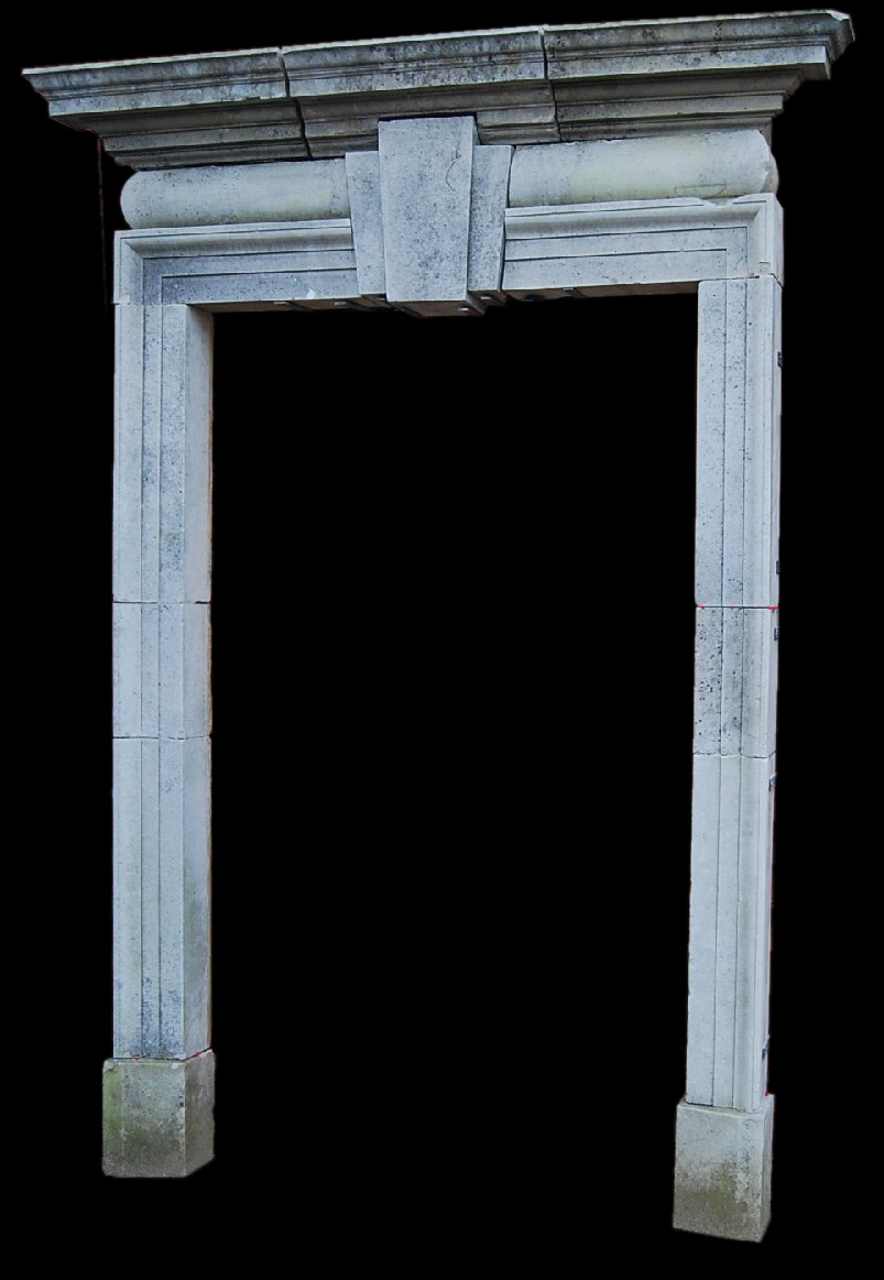 A Portland stone doorcase-0