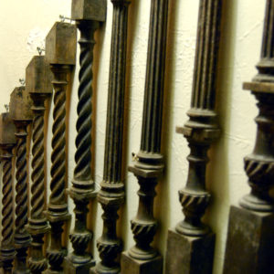 Edwardian oak spindles-0