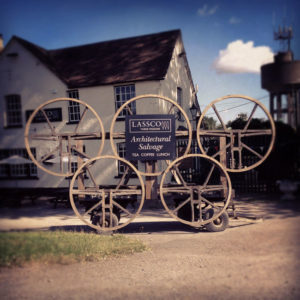 A series of Victorian oak, ash and elm Bell Wheels-0
