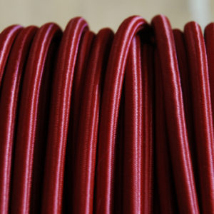 Maroon braided electrical cable-0