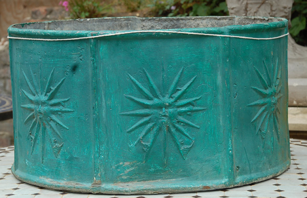 A number of 19th century lead planters-0