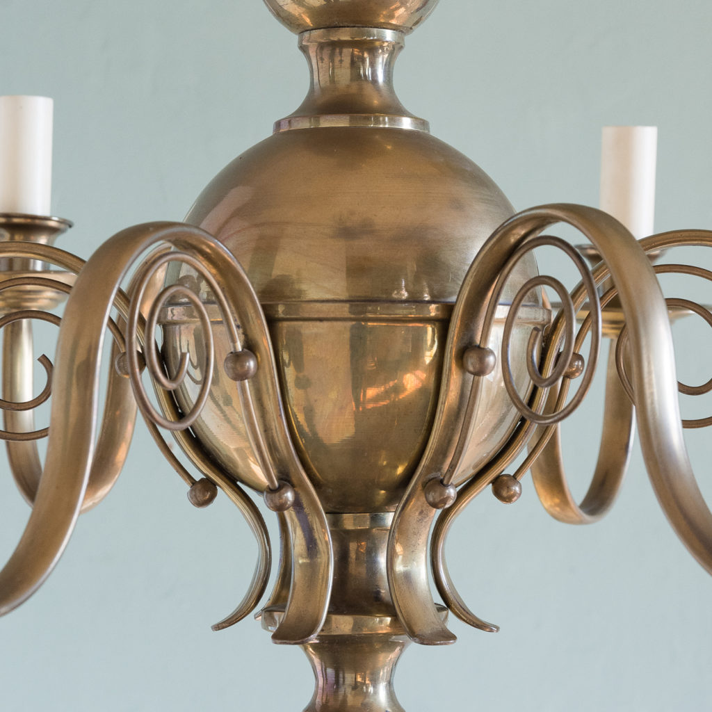 Brass twelve branch chandelier,-120634