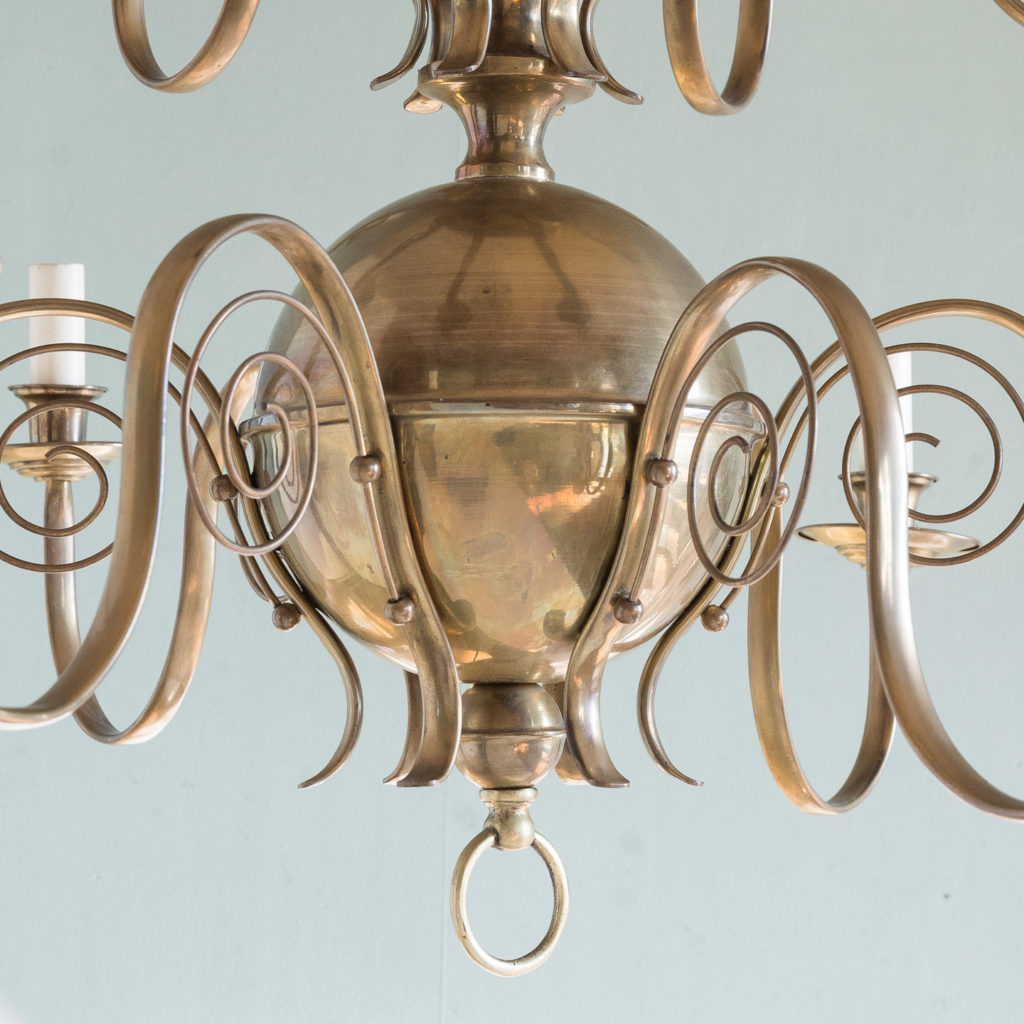 Brass twelve branch chandelier,-120639