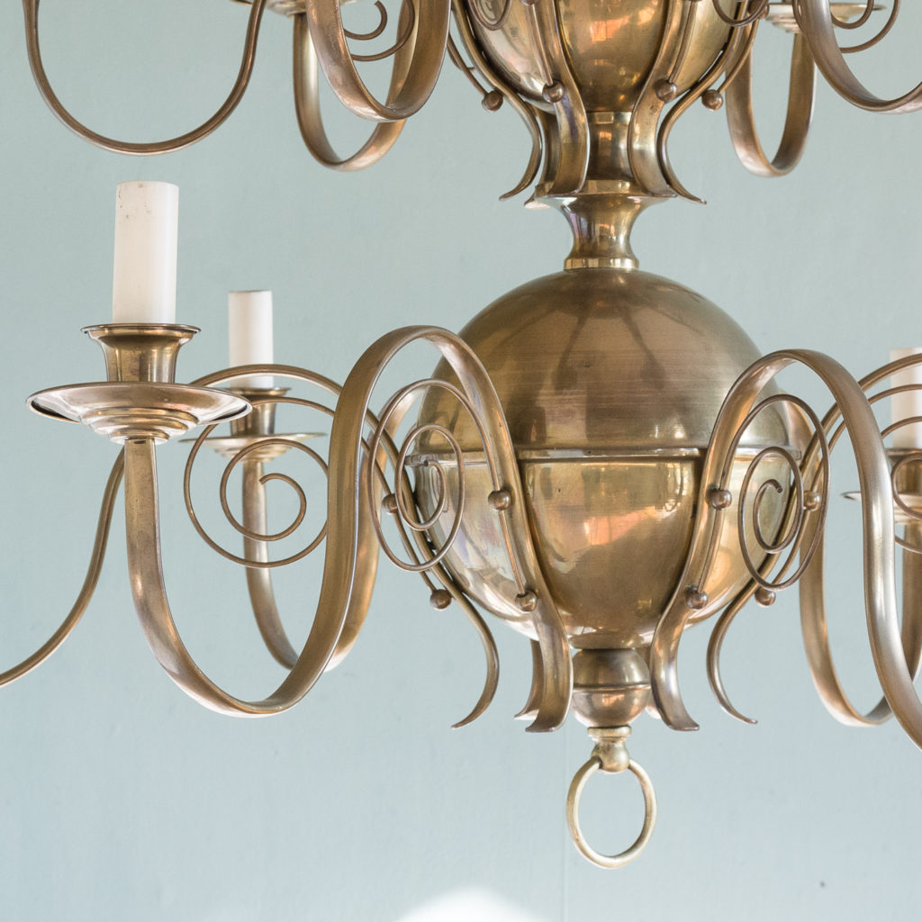 Brass twelve branch chandelier,-120640