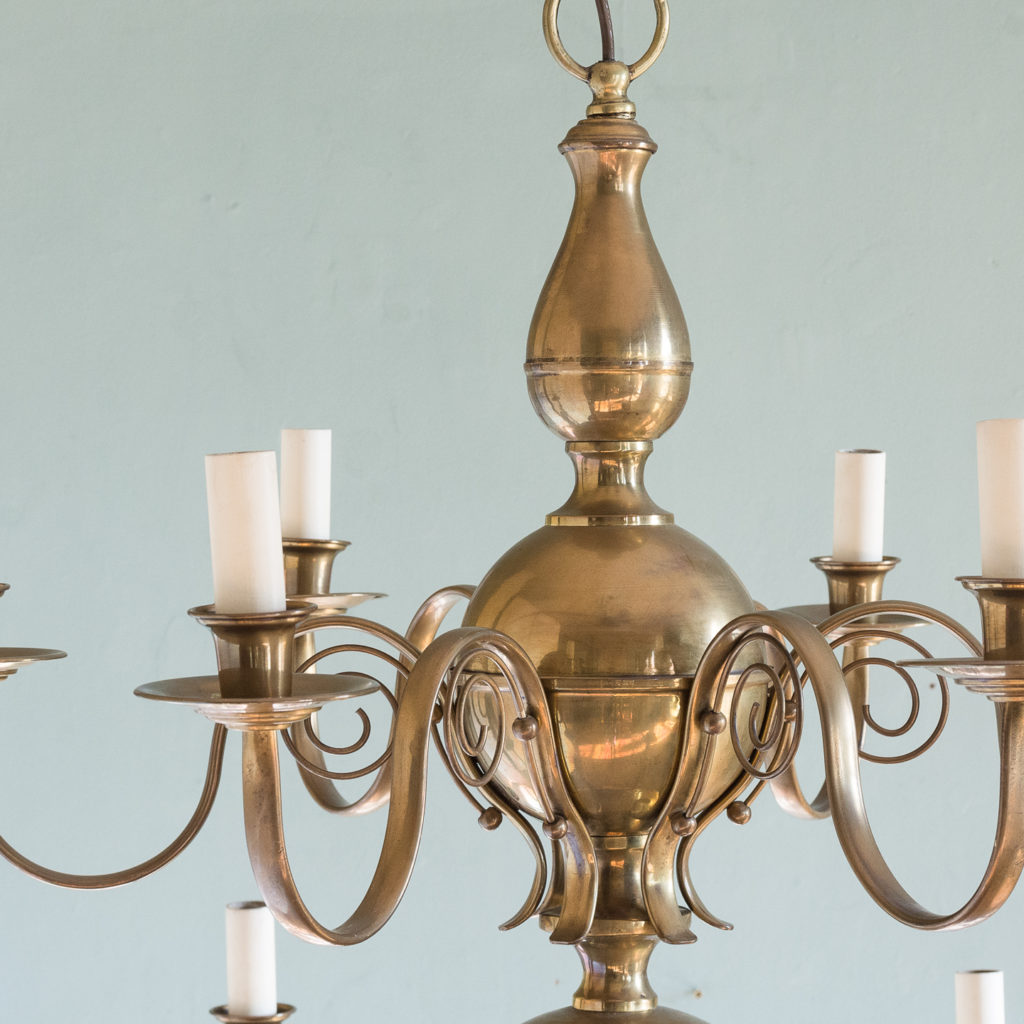 Brass twelve branch chandelier,-120637