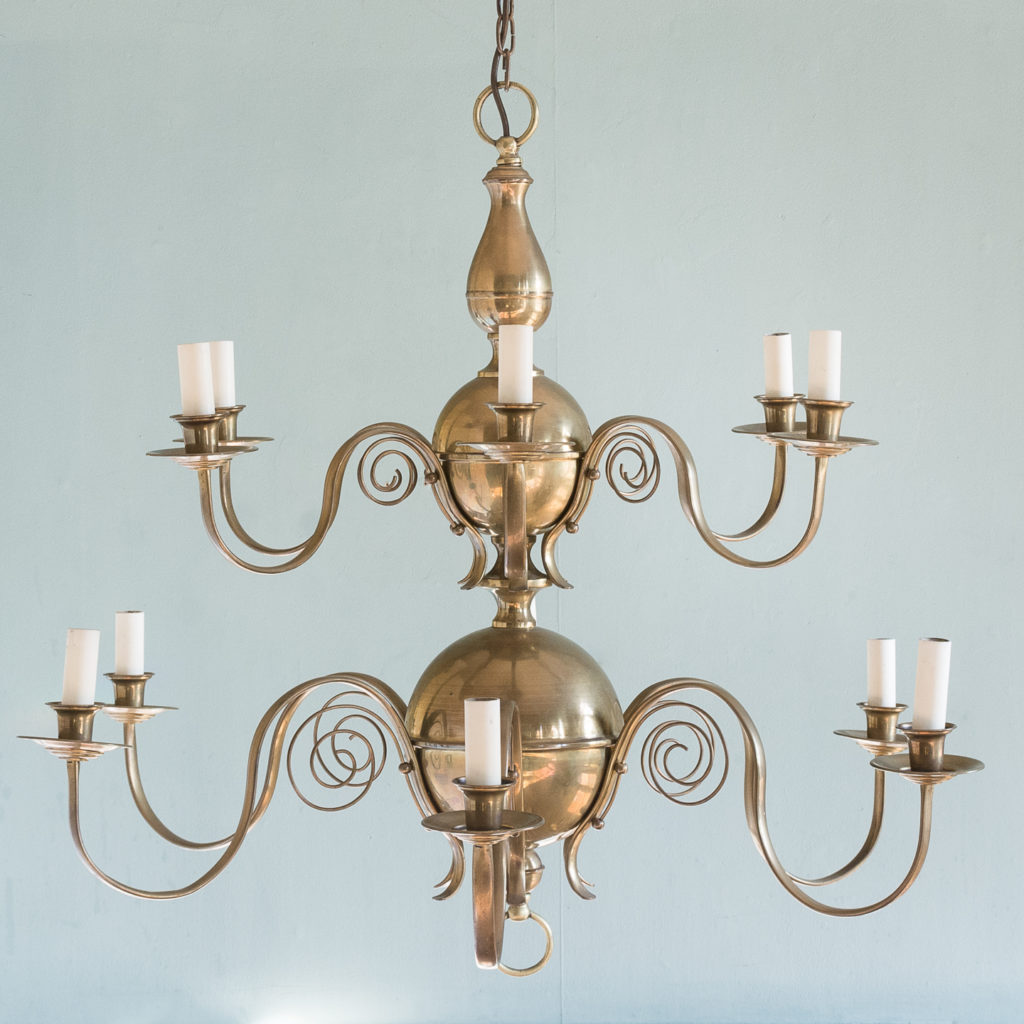 Brass twelve branch chandelier,-0