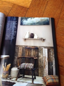 Shelf and wainscot panelling made from LASSCO reclaimed timber,