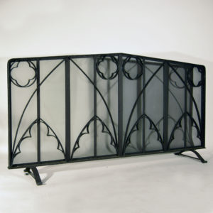 A wrought iron inglenook screen-0