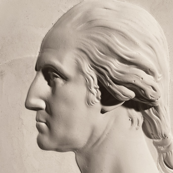 George Washington relief plaque