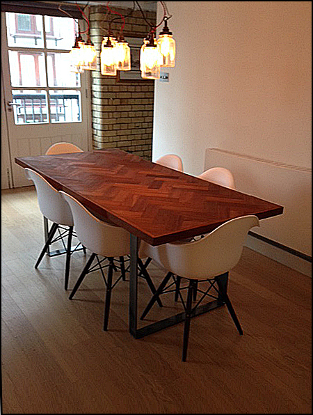 The table at home, river side, Wapping