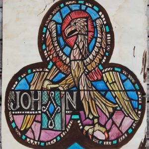 "John" by William Wilson, a cartoon for a stained glass window,
