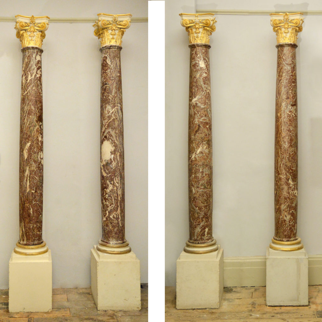 A set of four Flemish columns, -0