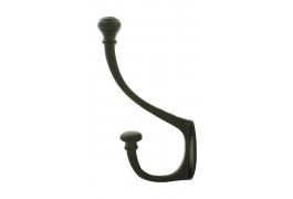 A wrought iron hat and coat hook