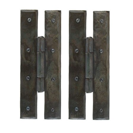A pair of wrought iron 7" H hinges