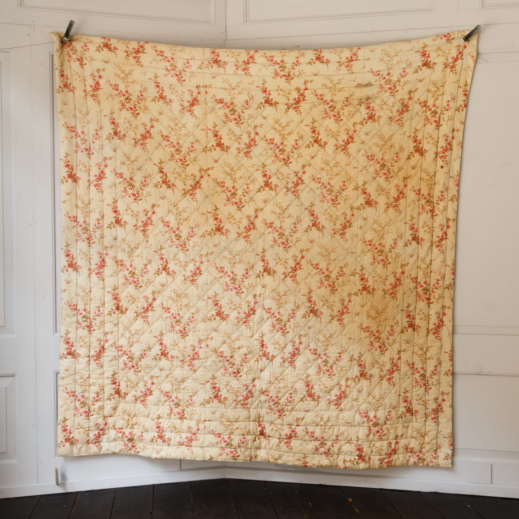 French antique quilt-0