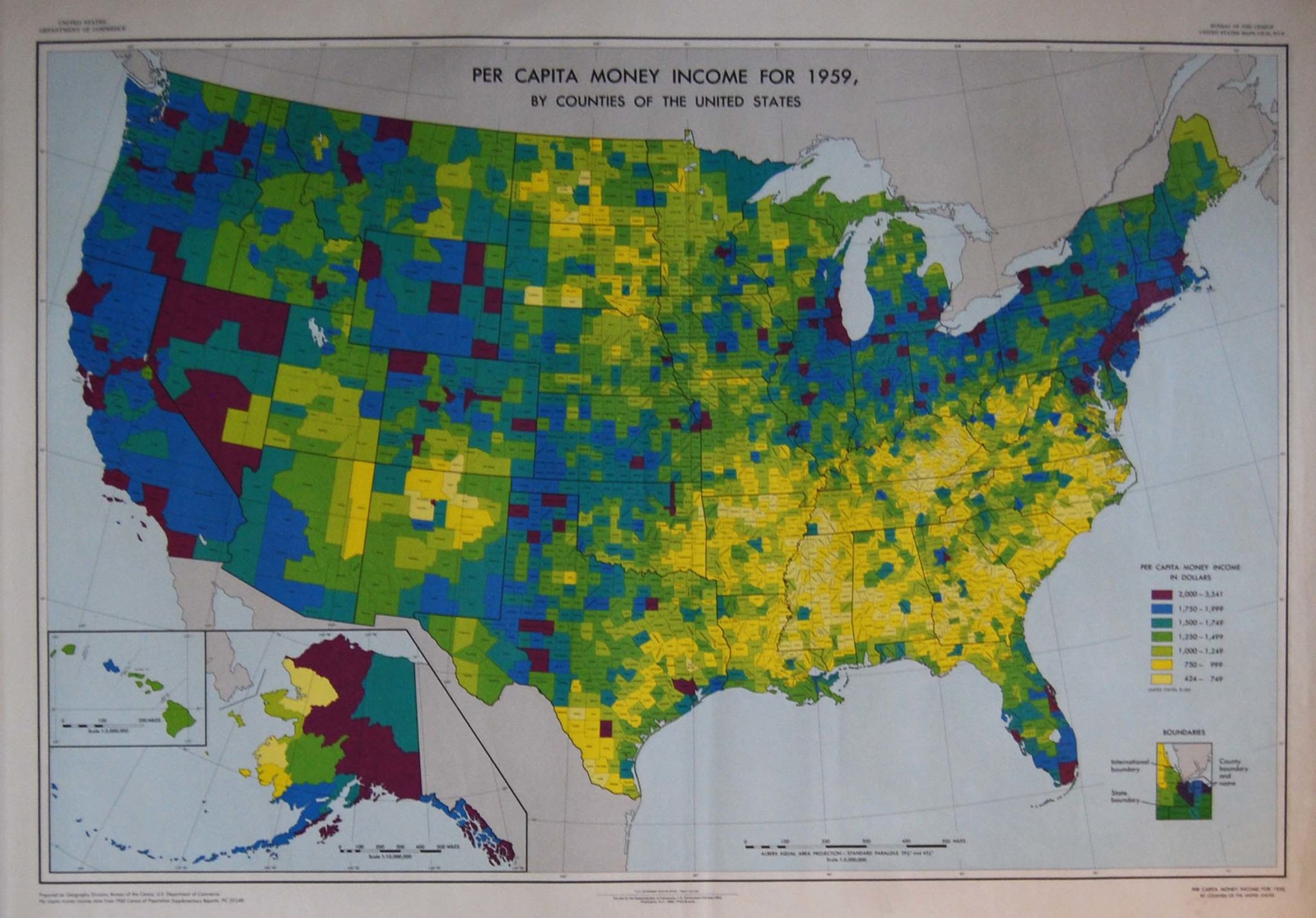 American demographics map
