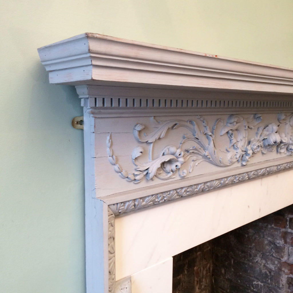 A George III pine chimneypiece,-87294