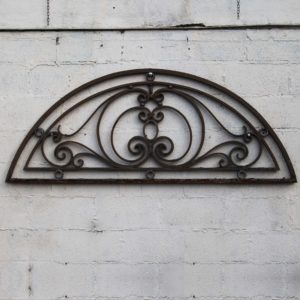 wrought iron overdoor fanlight